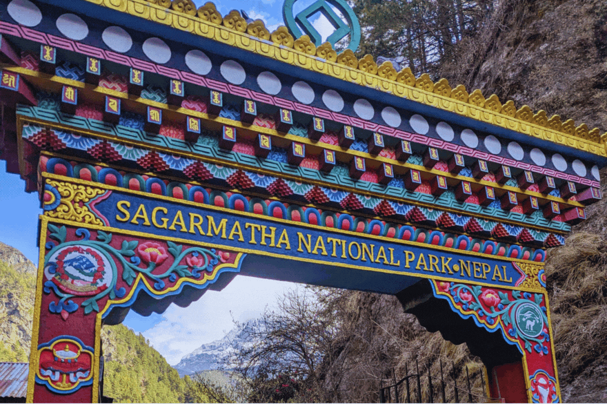 Sagarmatha National Park Gate